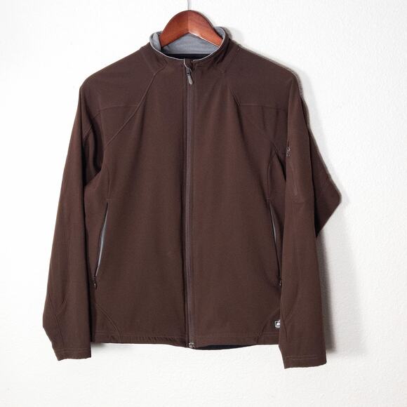 REI Jackets & Blazers - REI Women’s Jacket Brown Softshell Fleece Lined Zip Front Pockets Size Medium